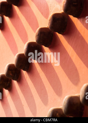 Facciata e tetti dettagli, Città Proibita di Pechino. Palazzo imperiale in Cina. Foto Stock