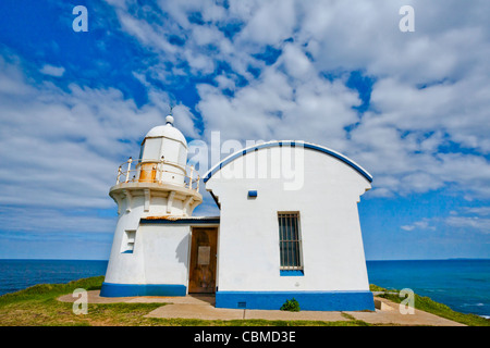 Australia, Nuovo Galles del Sud, mid-North Coast, Port Macquarie, Punto di incollamento faro Foto Stock