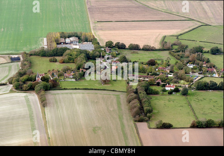 Vista aerea di Berwick Village East Sussex Foto Stock