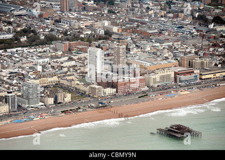 Vista aerea del Brighton Sussex Foto Stock