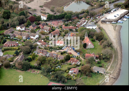 Vista aerea del Piddinghoe East Sussex, Inghilterra Foto Stock