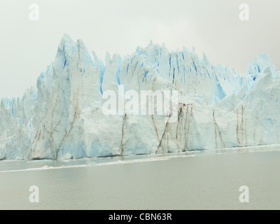 Argentina. La Patagonia. Close-up di un ghiacciaio della Tierra del Fuego Foto Stock