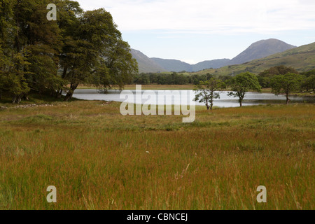 Loch Awe e Kilchurn Castle visto dalla A819 - Highlands - Scozia - UK Foto Stock