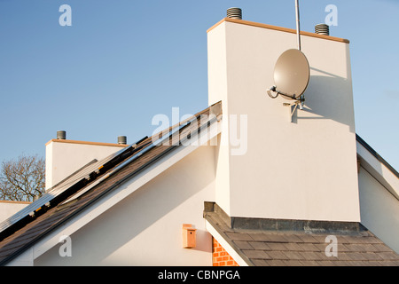 Gentoo house builder Hutton luogo allo sviluppo di alloggiamento a Sunderland, UK. Tetto Hutton stabilisce nuovi standard nella creazione di verde. Foto Stock