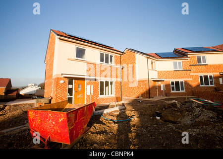 Gentoo house builder Hutton luogo allo sviluppo di alloggiamento a Sunderland, UK. Tetto Hutton stabilisce nuovi standard nella creazione di verde. Foto Stock