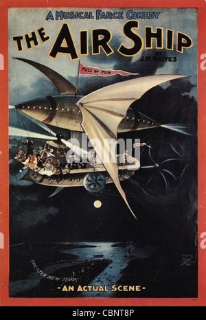Theatre Poster per la nave di aria Foto Stock