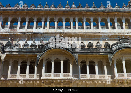 Forte Mehrangarh del XIX secolo il ministero del Tesoro, Daulatkhana, a Jodhpur in Rajasthan, India settentrionale Foto Stock