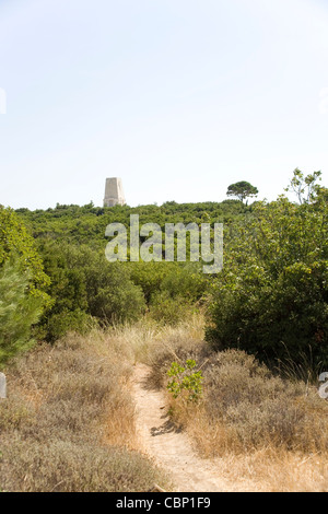 Lone Pine Memorial da Johnston's( o Johnson's) Jolly cimitero sulla Sari Il Bair cresta nell'Anzac Area di Gallipoli Foto Stock