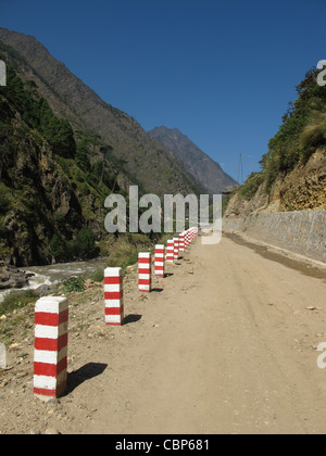 La nuova strada dal Nepal al Tibet Foto Stock