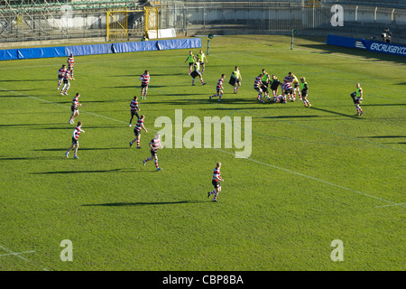 La formazione di rugby (Ulster team - Heineken Cup) Foto Stock