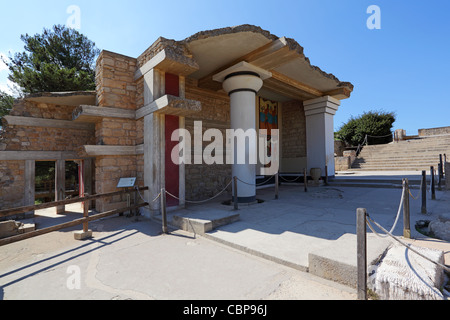 Le rovine del Palazzo di Knossos, Creta, Grecia. Foto Stock