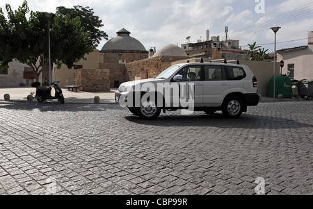 Auto DELLE NAZIONI UNITE nel centro di Nicosia (Lefkosia), Cipro. 06.06.2010. Foto Stock