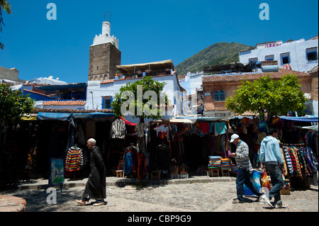 Chefchaouen, Rif regione. Il Marocco.il Nord Africa. Foto Stock