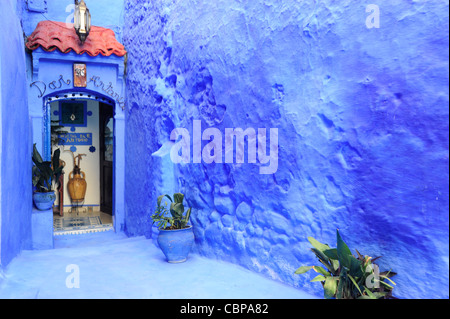 Chefchaouen, Rif regione. Il Marocco.il Nord Africa. Foto Stock