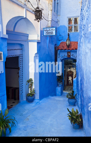 Chefchaouen, Rif regione. Il Marocco.il Nord Africa. Foto Stock