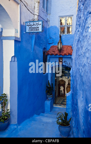 Chefchaouen, Rif regione. Il Marocco.il Nord Africa. Foto Stock