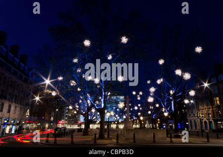 Le luci di Natale in Sloane Square Foto Stock