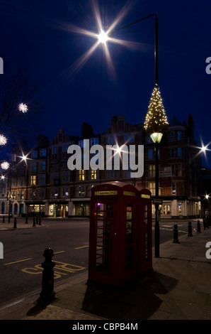 Le luci di Natale in Sloane Square Foto Stock