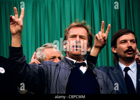 Il presidente ceco Vaclav Havel Foto Stock