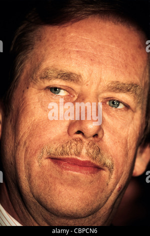 Il presidente ceco Vaclav Havel Foto Stock