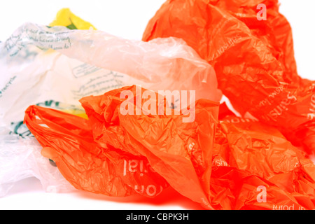 Sacchetti di plastica - il scurge britannico della discarica Foto Stock