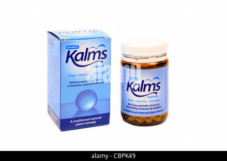 Kalms Tabelts - porre rimedio a base di erbe per la tensione nervosa Foto Stock