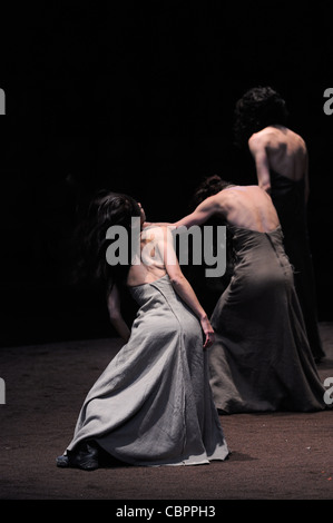 Ci sono stati i cavalli di Carolyn Carlson e Bartabas, Ci erano cavalli da Carolyn Carlson, Bartabas ballerini del CCN Roubaix Nord Pas d Foto Stock