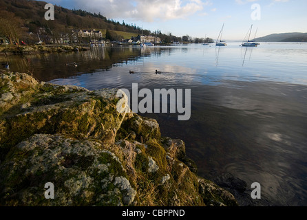 Lago di Windermere da ambleside, Lake District, Cumbria, England, Regno Unito Foto Stock