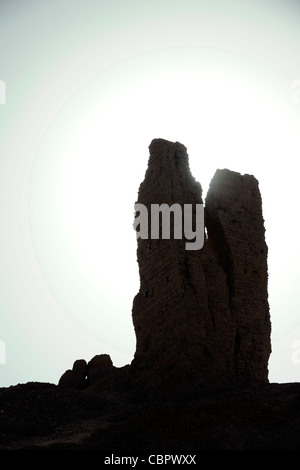 I resti di un antico tempio presso il luogo di nascita di Abramo, Borsippa, Iraq Foto Stock