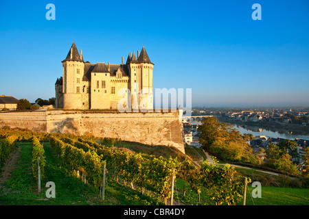 Valle della Loira, Chateau de Saumur Foto Stock