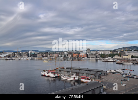 Oslo: Scene urbane intorno Oslofjord Foto Stock