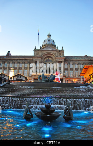 Francoforte Mercatino di Natale, Victoria Square, Birmingham, West Midlands, England, Regno Unito Foto Stock