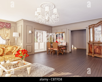 Classico moderno interno Foto Stock