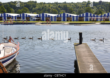 Henley on Thames, in preparazione per il Royal regata 2011. Foto Stock