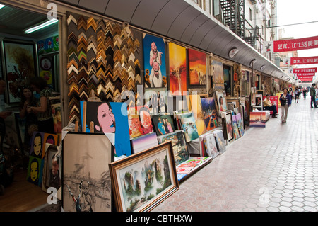 Pittore street a Shanghai - Cina Foto Stock