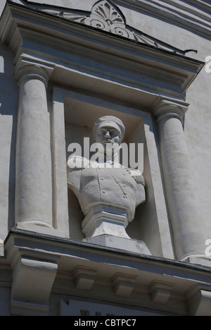 L'Ucraina. Sebastopoli. Il Museo di eroica difesa e la liberazione di Sebastopoli. Busto di Pavel Stepanovic Nakhimov (1802-1855). Foto Stock
