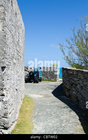 Bermuda. Gates Fort Park e fort, Bermuda. Foto Stock