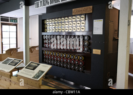 La Turing Bombe, ri-creazione del progetto in Bletchley Park, Regno Unito Foto Stock