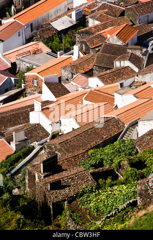 Vila Nova do Corvo, l'isola del Corvo, il più piccolo e isolato isole delle Azzorre. Foto Stock