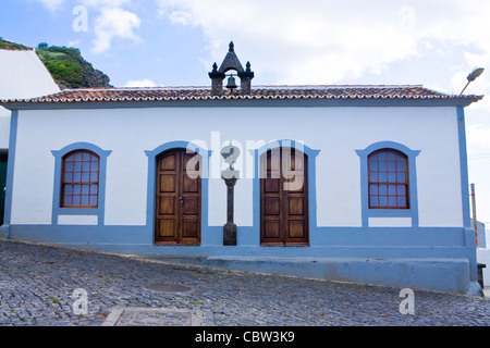 Vila Nova do Corvo, l'isola del Corvo, il più piccolo e isolato isole delle Azzorre. Foto Stock