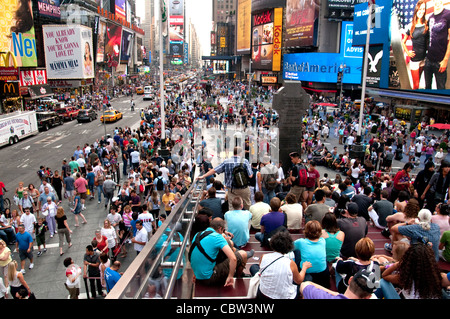 Times Square, 42nd Street, Duffy Square, Foto Stock