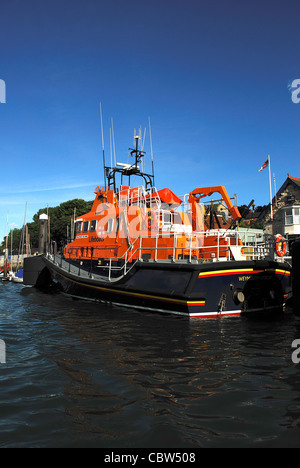 Weymouth scialuppa di salvataggio nel porto, Dorset, Regno Unito Foto Stock