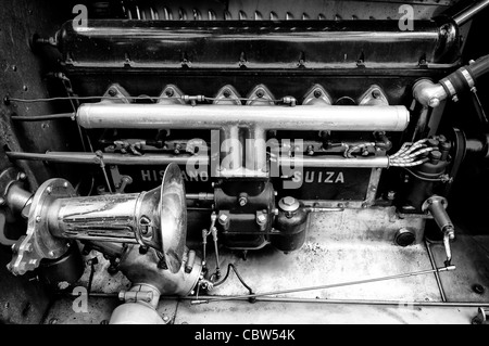 Vano motore Hispano-Suiza H6B Million-Guiet Dual-Cowl Phaeton 1924 Foto Stock