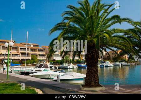 Gruissan, Aude, Langudoc-Roussillon, Francia Foto Stock