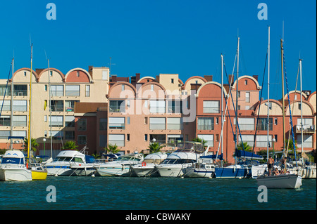 Gruissan, Aude, Langudoc-Roussillon, Francia Foto Stock