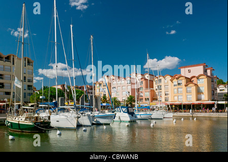 Gruissan, Aude, Langudoc-Roussillon, Francia Foto Stock