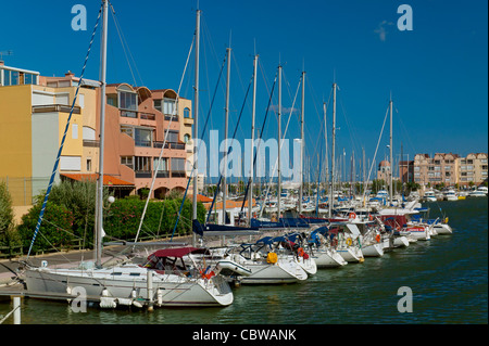 Gruissan, Aude, Langudoc-Roussillon, Francia Foto Stock