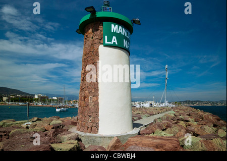 Porto di Mandelieu La Napoule, Costa Azzurra, Francia Foto Stock