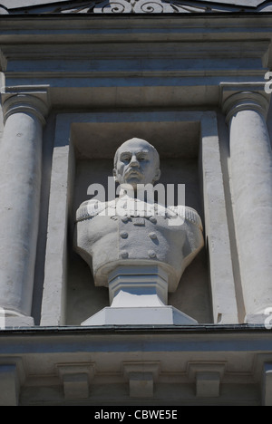 L'Ucraina. Sebastopoli. Il Museo di eroica difesa e la liberazione di Sebastopoli. Busto di Ammiraglio di F.M. Novosilskiy. Foto Stock