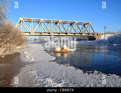 Ponte ferroviario Foto Stock